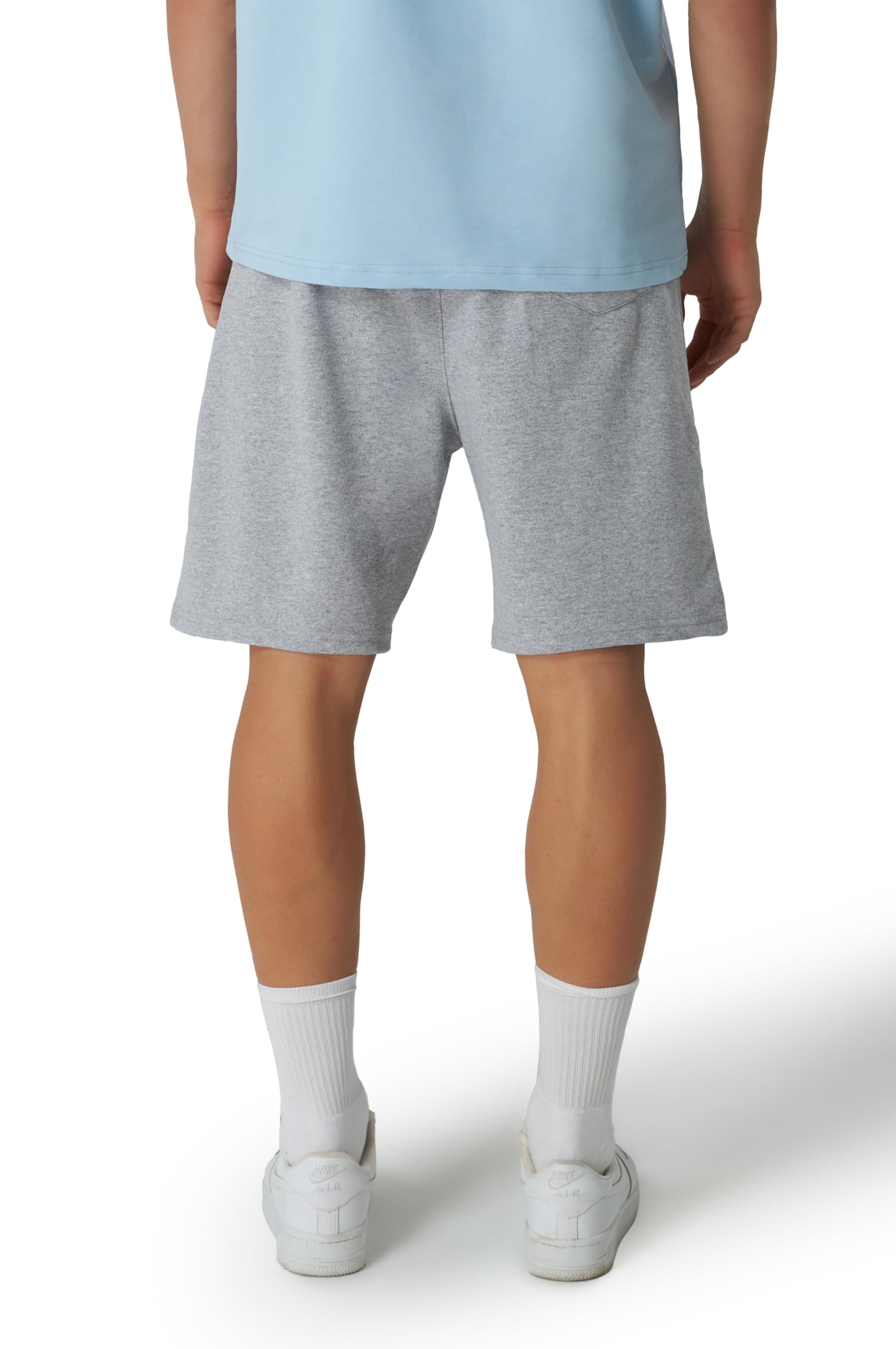 Smith & Solo Sporthose Herren Kurz - Kurze Hosen Herren, Laufshorts Männer Sommer Baumwolle Jogginghose Fitnesshose Sport Sportshorts Bermuda Shorts Hose Trainingshose Tennis (XL, Grau) 3