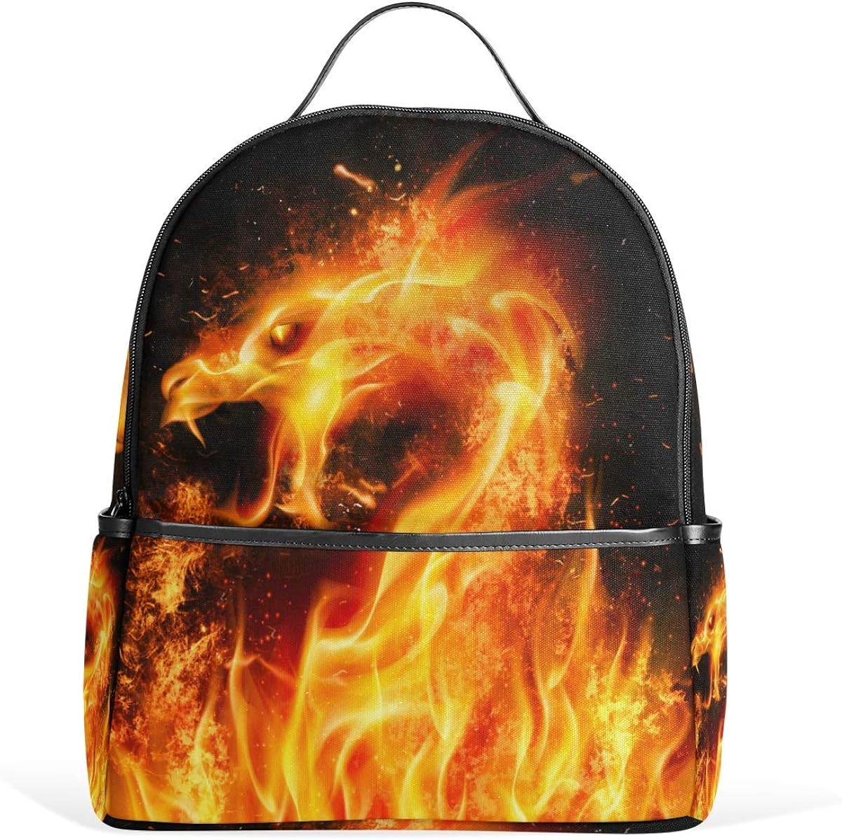 Fire Dragon Head Funny Backpack Bookbags Daypack Kids Girls Boys Galaxy