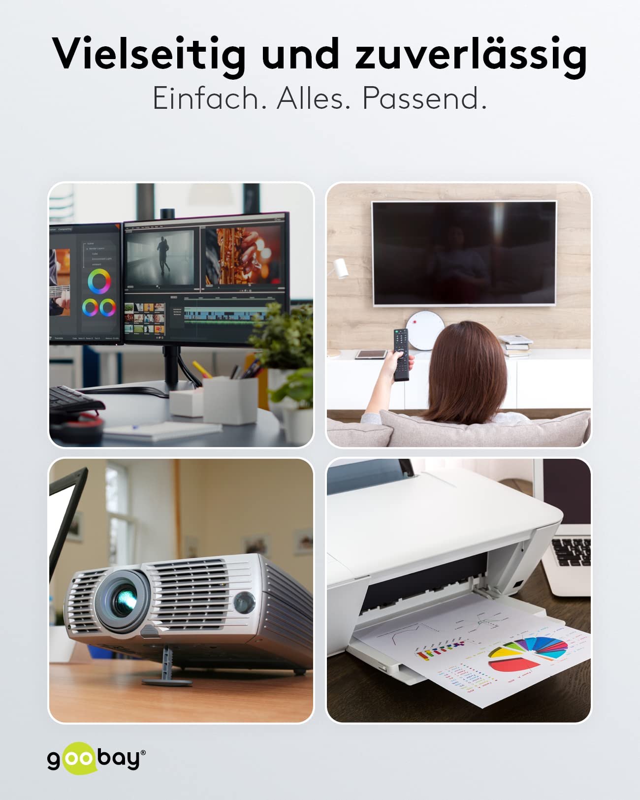 Goobay 95124 Kaltgerätekabel 0,5m Verlängerung / C14 Stecker auf C13 Buchse Stromkabel / Kaltgeräte Netzkabel mit Kaltgerätestecker / Schwarz / Verlängerungskabel 0,5m 2