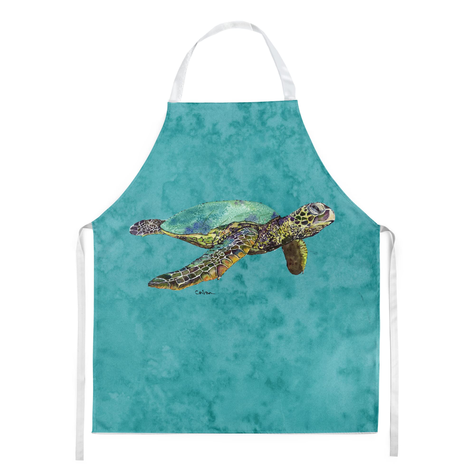 Caroline's Treasures 8659APRON Turtle Swimming Apron, Large, Multicolor