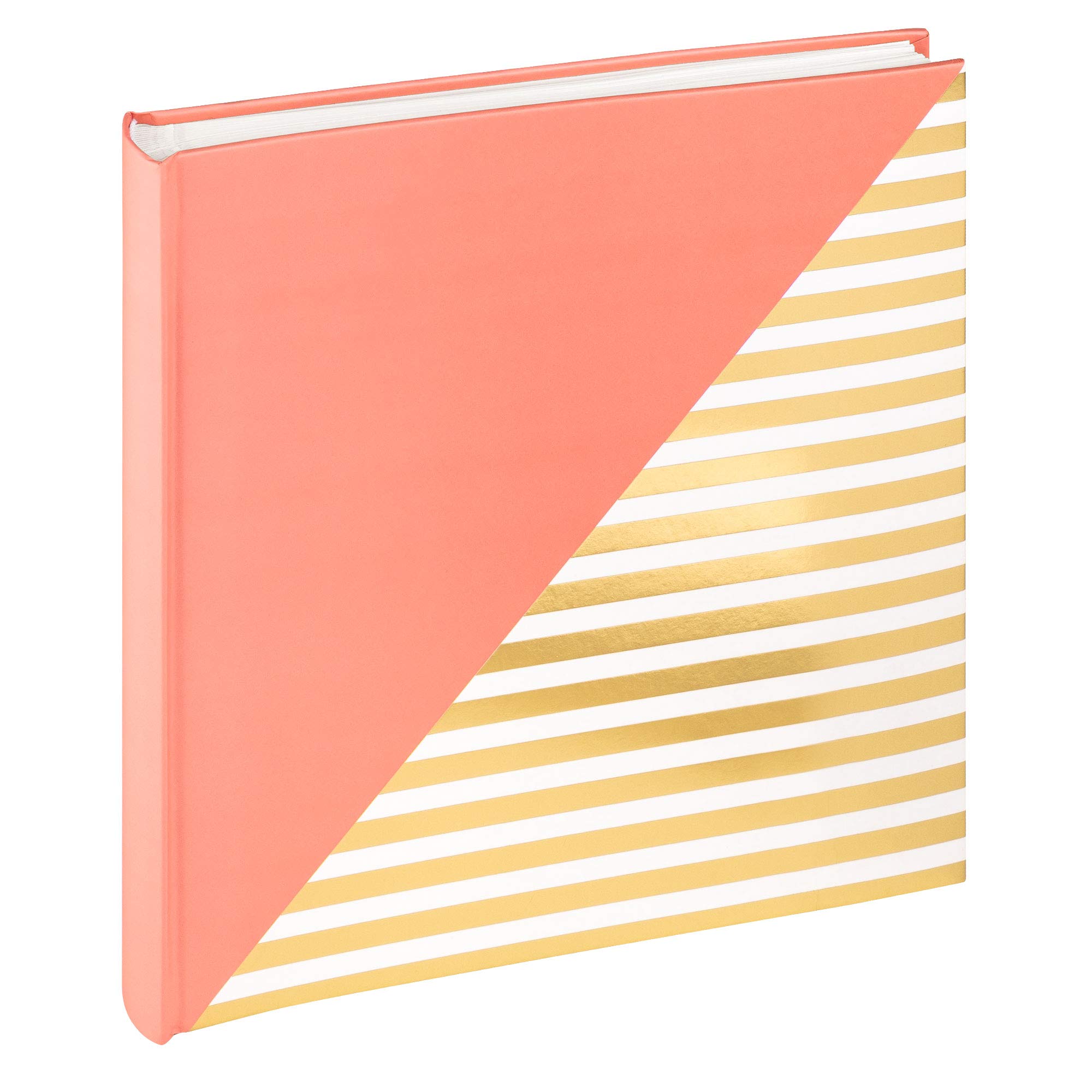 walther Design Photo Album Salmon Pink 26 x 25 cm with Foil Stamping, Unite FA-237-R