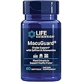 Life Extension MacuGuard Ocular Support with Saffron & Astaxanthin – Eye Health Supplement for Healthy Vision – with Lutein, zeaxanthin, Meso-zeaxanthin – Gluten-Free, Non-GMO – 60 softgels