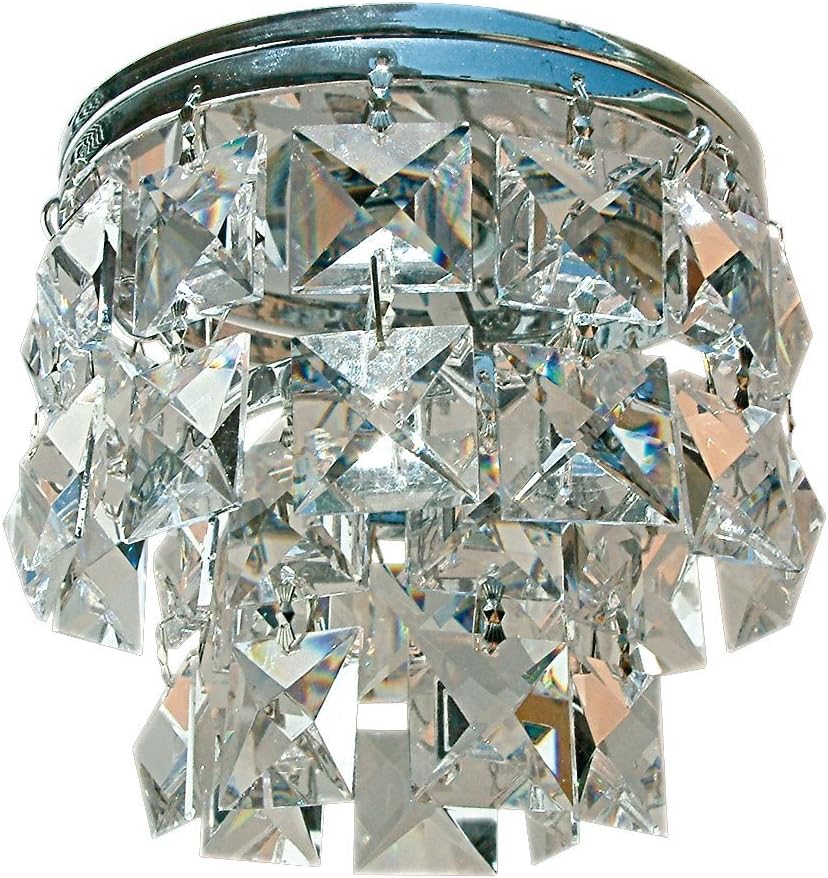 gumarcris – Recessed Spot Light with Cut Glass Charms Cristal Transparente/Cromo
