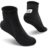 Summshall Kids Neoprene Socks 3mm Water Socks Keep Warm Sand Socks Anti-Slip Wetsuit Socks Water Sport Swimming Surfing