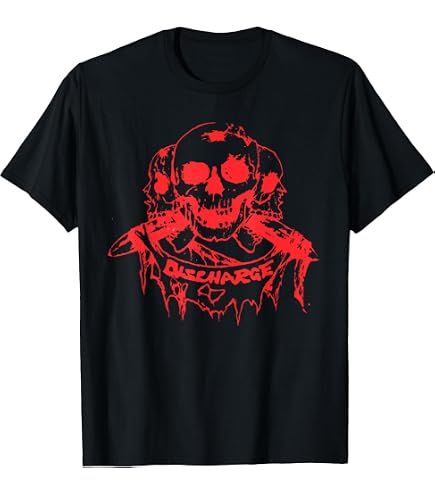 Amazon.com: Discharge - Official Merchandise - Never Again T-Shirt