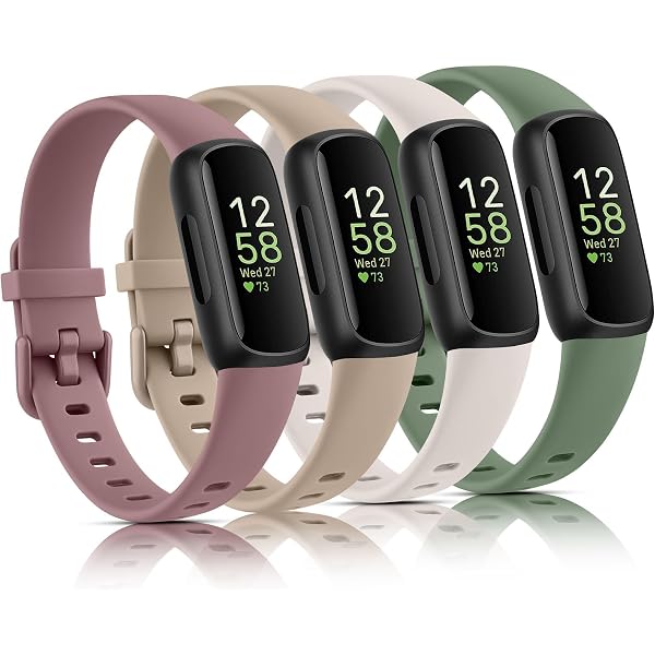 Baaletc Lot De 3 Bracelets De Rechange Pour Fitbit Inspire 3 – Silicone Doux – Tailles S Et L – Faciles à Installer