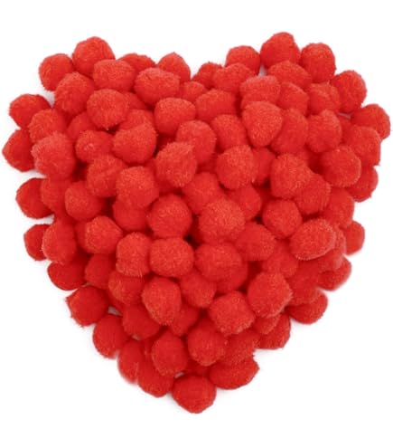 Amazon.com: 0.5 inch Yellow Tiny Craft Pom Poms 100 Pieces