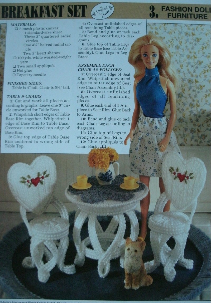 plastic canvas doll furniture