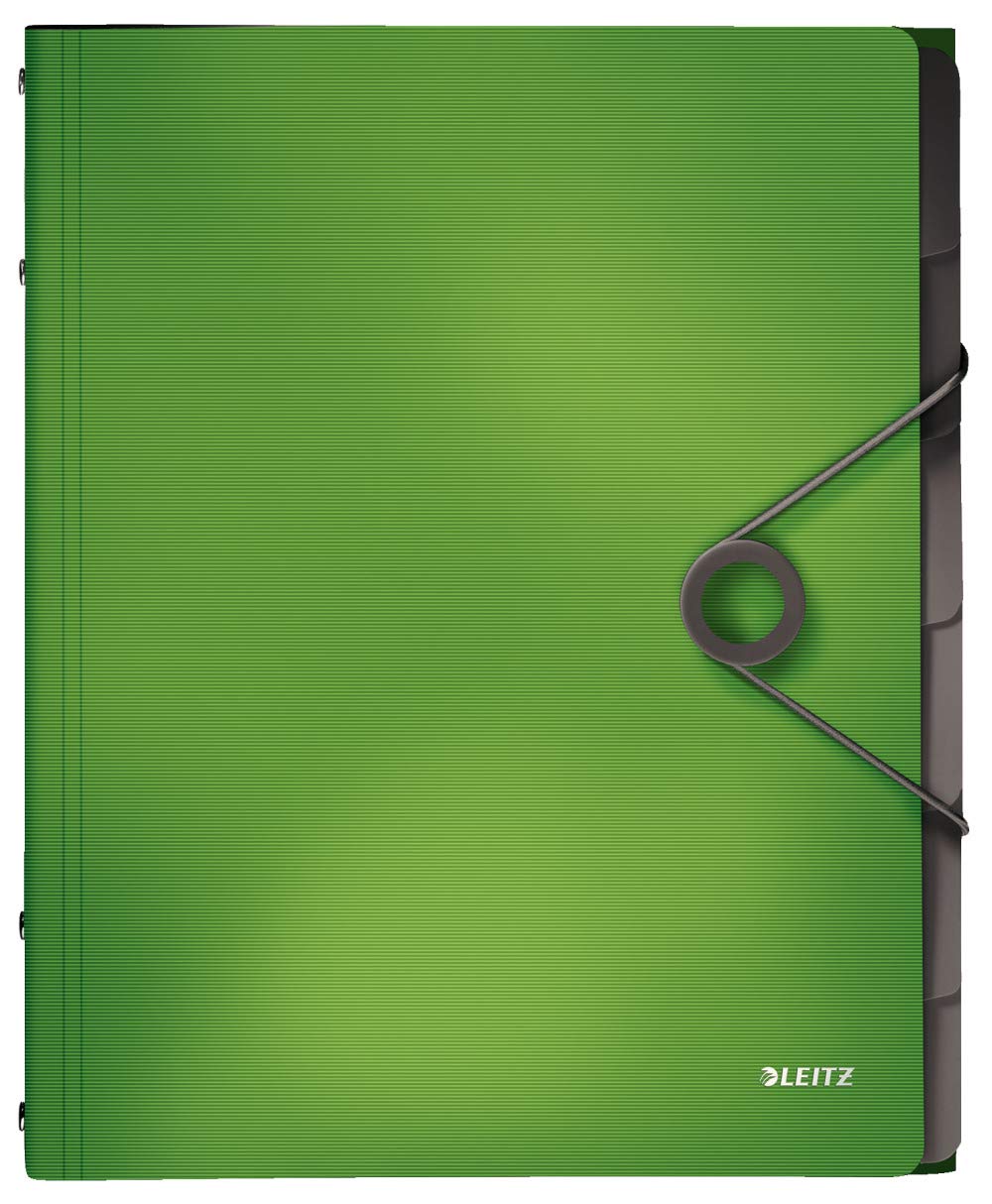 Leitz Solid Business Folder Polypropylene A4 6 Fächer Helgrün