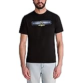 Karl Lagerfeld Mens Short Sleeve Crewneck Karl Stripe Graphic Design T-Shirt