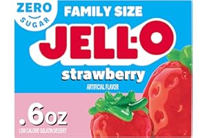 Jell-O Gelatin Mix, Strawberry Sugar Free, 0.6 oz