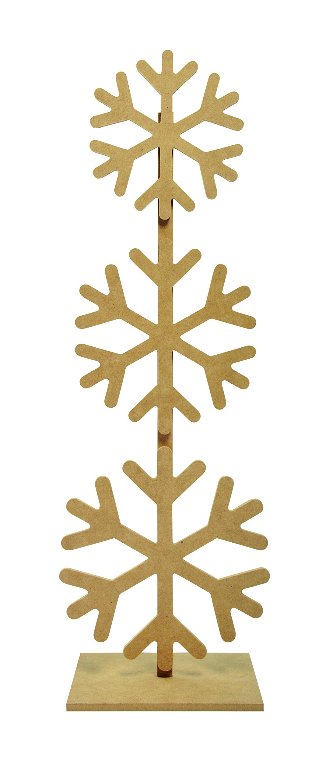 Kaisercraft Snowflake Tree MDF Kit, Brown