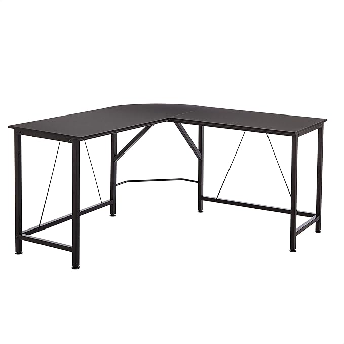 Amazon.com: Amazon Basics L-Shape Office Corner Desk, 55 ...