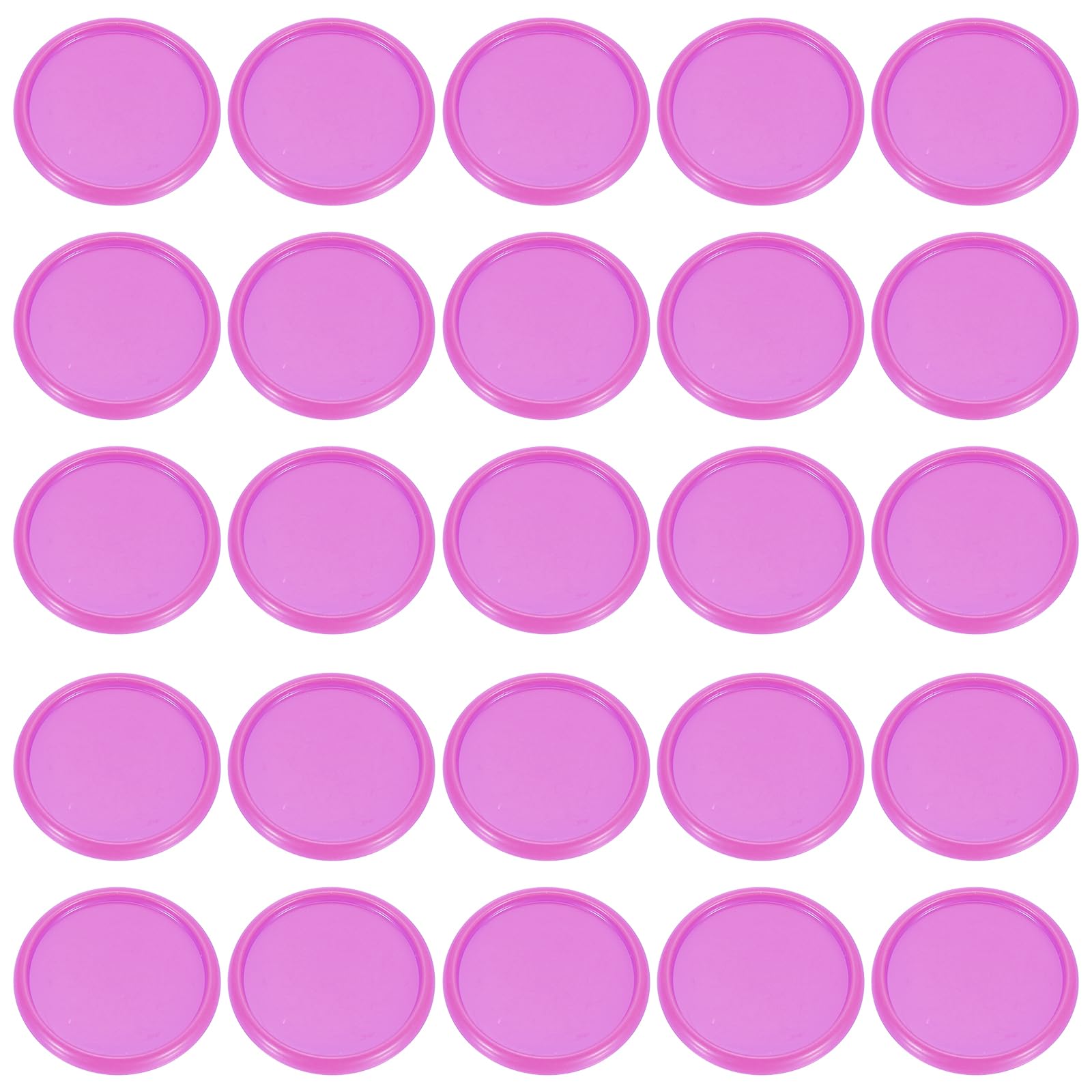PATIKIL 35mm 1-1/2" Rose Red Plastic Round Book Binding Discs, 55 Pcs Discbound Expansion Discs Plating Round Binder Rings for Notebook Planner