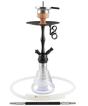 Amy 440 Stillness Klick II Rainbow - white - RS black powder | Shisha Wasserpfeife Hookah