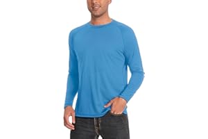 RUNCEPTUAL Men's Sun Protection Shirts UPF 50+ UV Long Sleeve Rash Guard Shirts Lightweight Quick Dry for Fishing Swimming Running