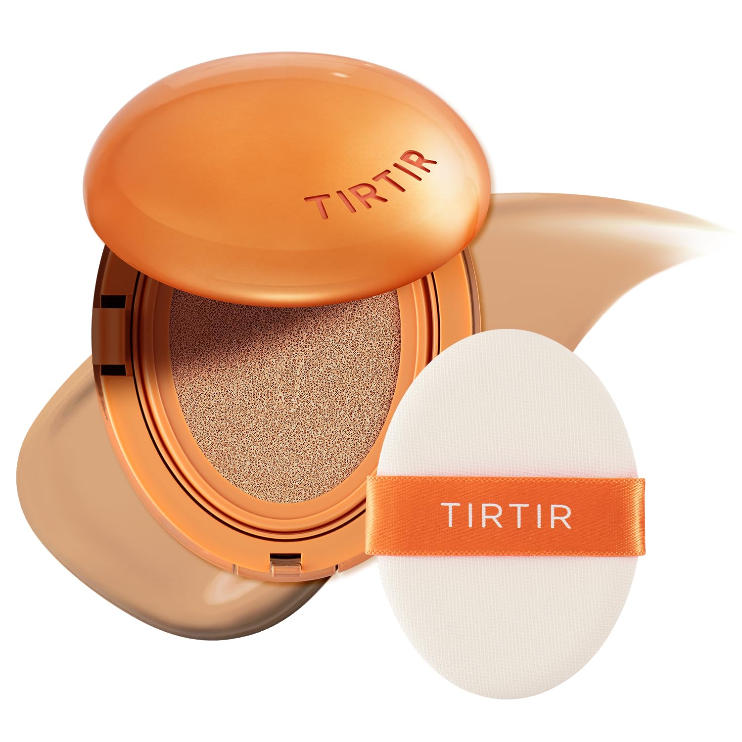 Photo 1 of TIRTIR Mask Fit Ai Filter Cushion Foundation | AI-Like Semi-Matte Finish - Up to 72-Hour Medium to Full Coverage Korean BB Cushion Make up Beauty, #27C Cool Beige, 0.63 Fl Oz