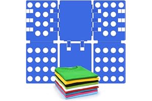 BoxLegend T Shirt Folding Board T Shirt Clothes Folder Laundry Organizer Easy and Fast for Kid and Adult to Fold Clothes Blue