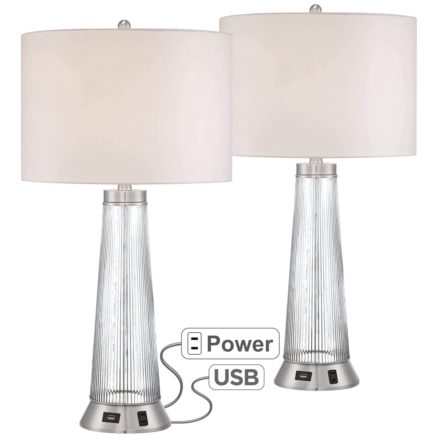 Best table lamp with 2 bulbs and usb