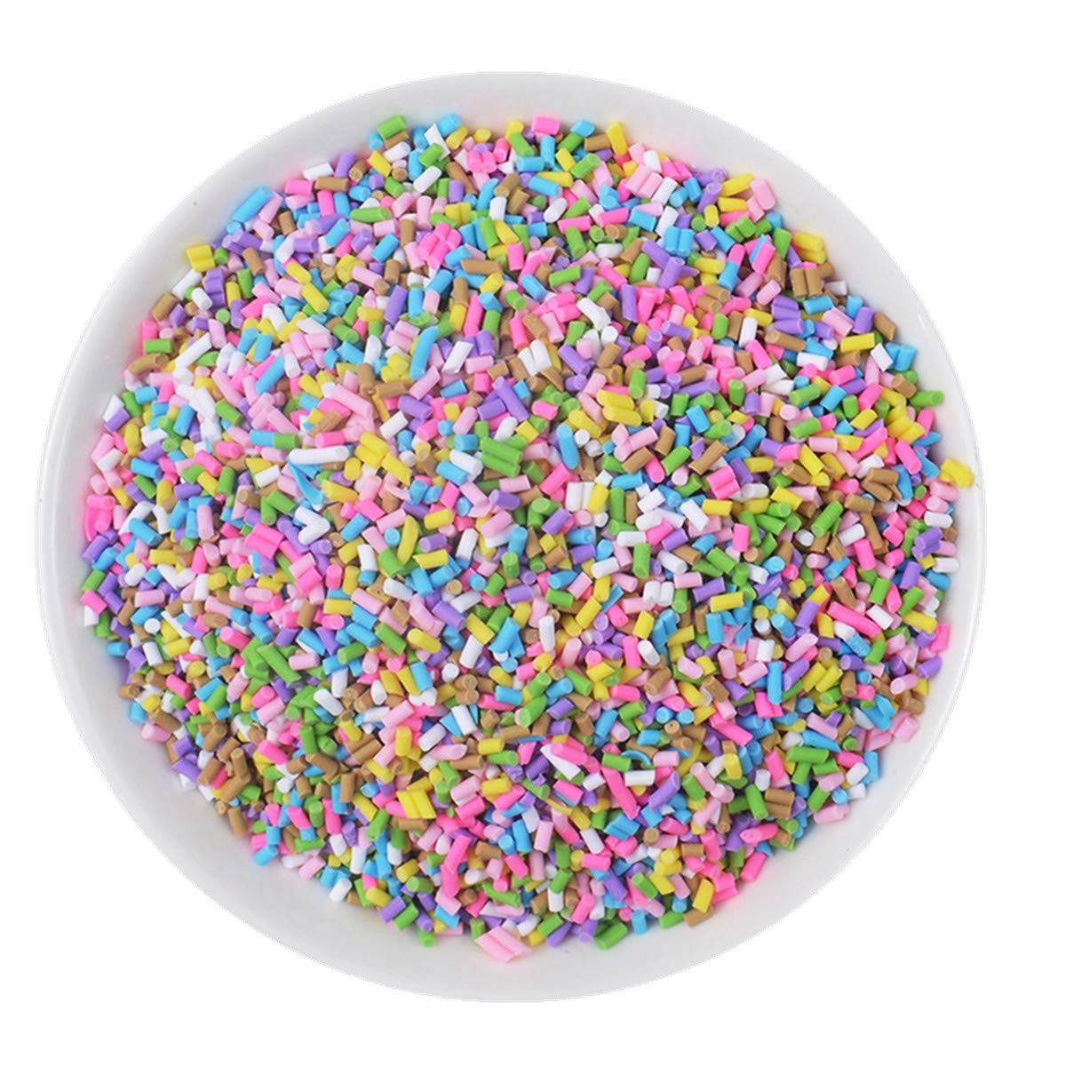 100g Resin Flatbacks Slime Accessories Clay Sprinkles Decoration for Slime Charms Filler DIY Slime Supplies Fake Candy Chocolate Cake Dessert Mud Particle Scrapbook Phone Case (needle3)
