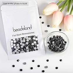 beadsland Flat Back Crystal Rhinestones Round