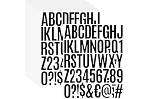 SXDMHYB 1400 Pcs 28 Sheets 2 Inch Letter and Number Stickers Self Adhesive Vinyl Waterproof Mailbox Numbers Stickers for Scrapbooking Crafts，Mailbox,Window,lockers, Home,Craft, Arts, DIY (Black)