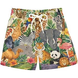Ollabaky Boys Board Shorts Quick Dry Swim Trunks