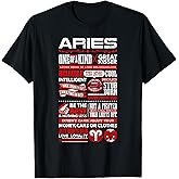 Aries Facts Funny Zodiac Sign Graphic T-Shirt