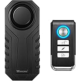 Wsdcam 113dB Bike Alarm Wireless Vibration Motion Sensor Waterproof Motorcycle Alarm with Remote