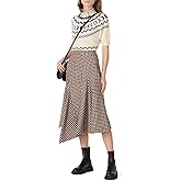 Louna Womens White Fair Isle Sweater