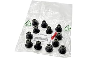 PAWODIKE OEM accessories, N52 N54 N55 N20 B46 B48 B58 engine Valve seals kit, Compatible with BMW X1 X2 X3 X4 X5 X6 X7 Z4 128i 328i 335i 435i 535i 640i 740i Exhaust valve Stem oil seal, 11340035853 12pcs