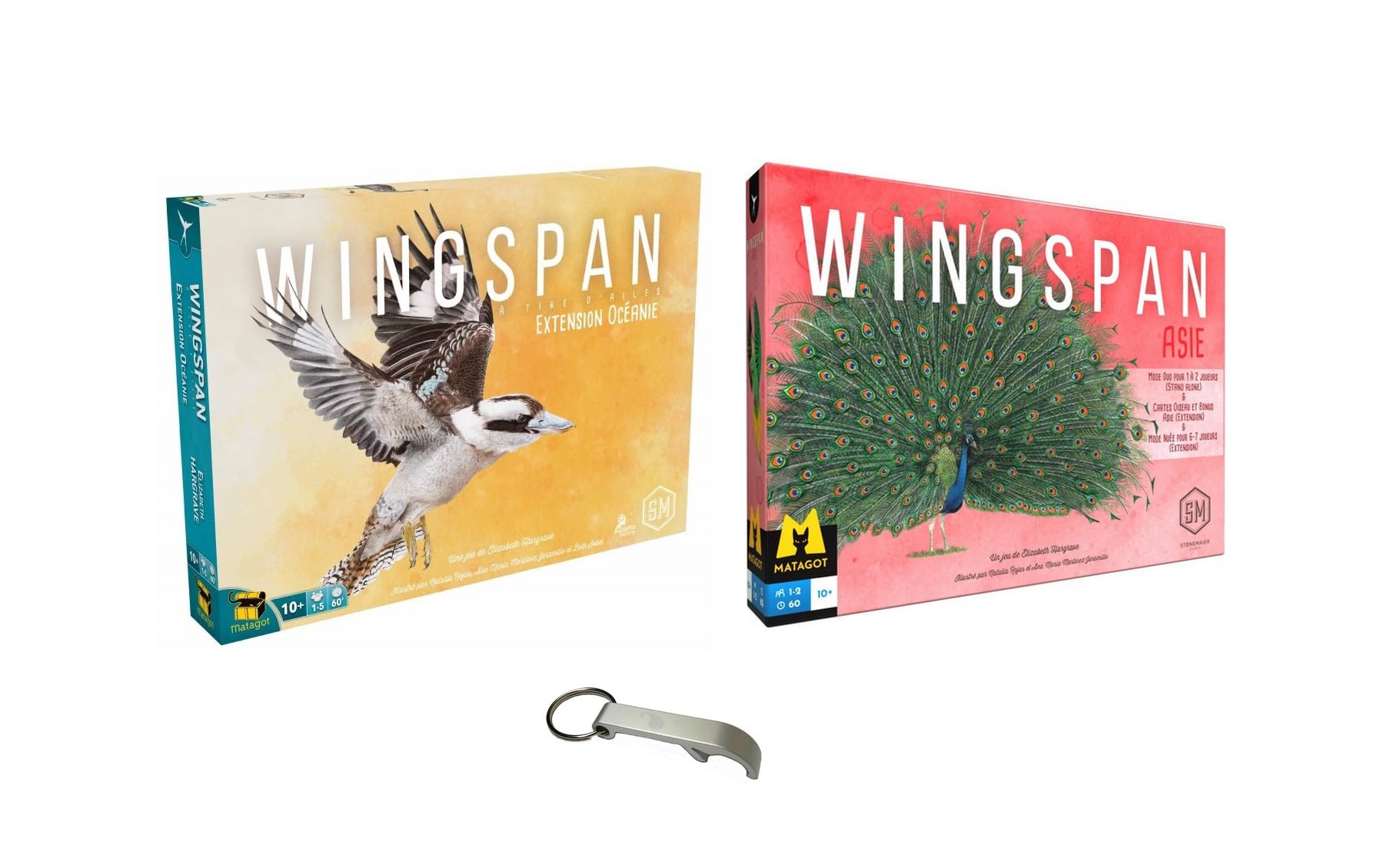 Wingspan Set in French: Asia + Oceania + 1 Blumie Decaps - Board Game - From 10 Years