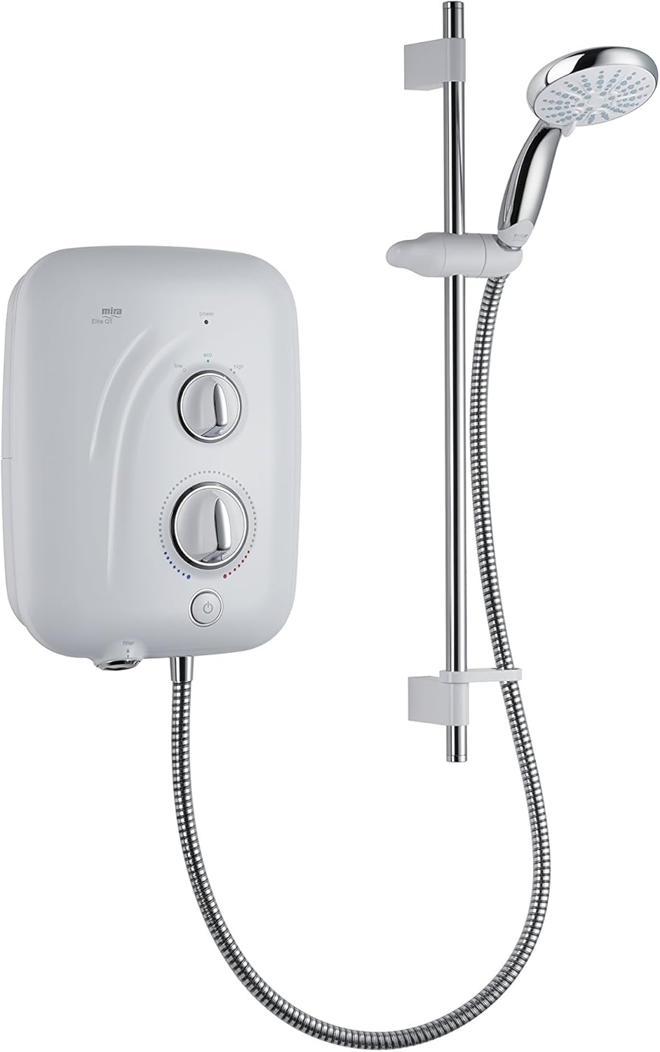 Mira Showers 1.1845.001 Mira Elite QT Pumped Electric Shower, 9.8 W