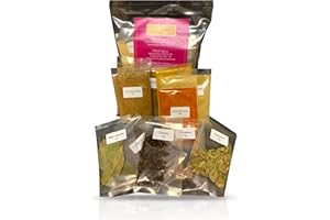 The Three Sisters Organic Indian Spices (13 Pc. Set) Natural, Authentic, and Traditional Flavors for Cookbook Recipes | Turmeric, Cumin, Cardamom, Garam Masala, Coriander