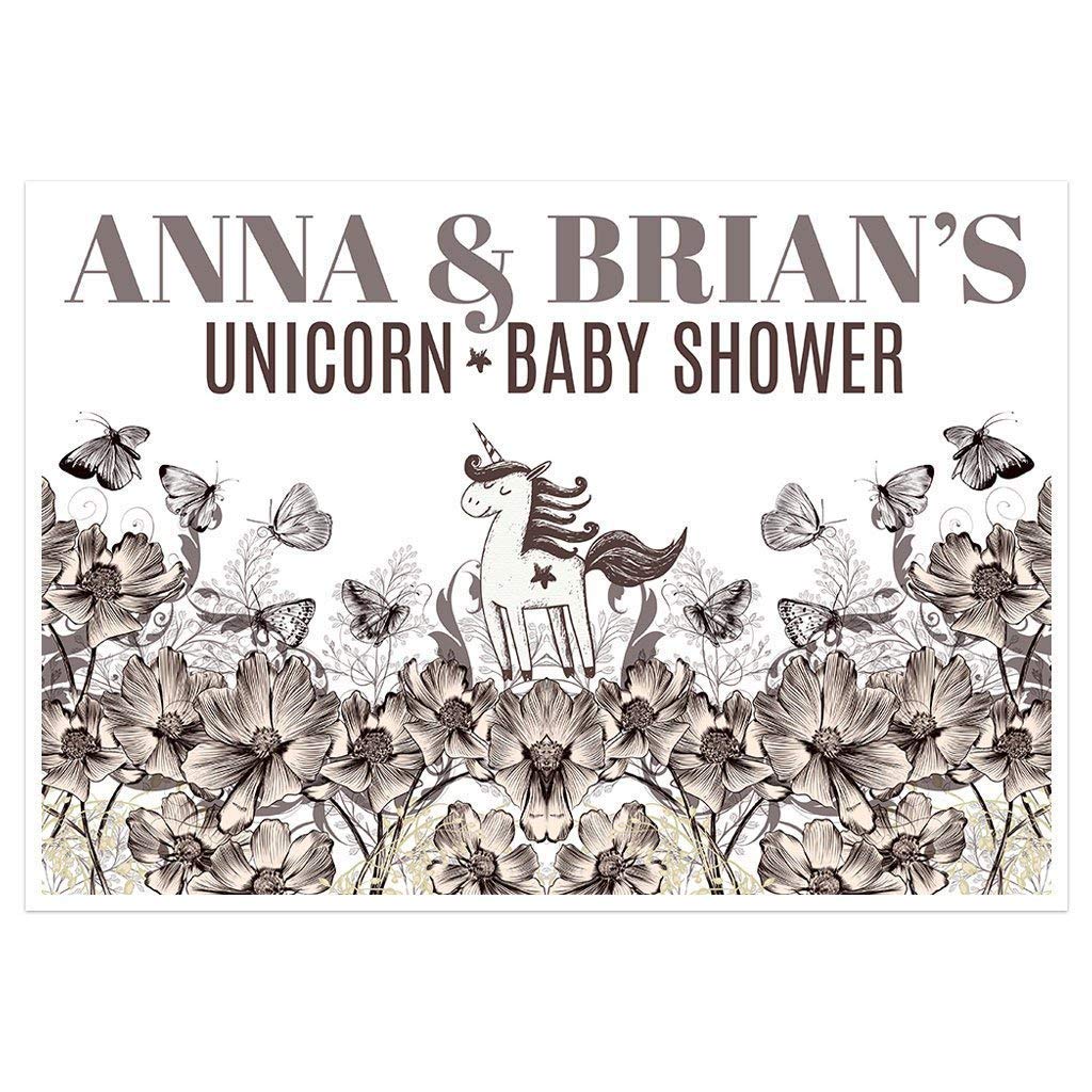 Amazon Com Rustic Unicorn Personalized Baby Shower Banner Handmade