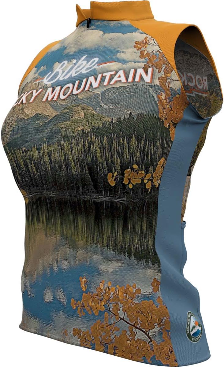 Rocky Mountain National Park Womens XXX-Large Sleeveless Cycling Jersey by Atayne - Cycling Bicycling Bike Apparel