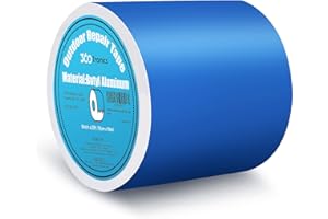 360Tronics Blue Waterproof Butyl Tape, 6 in x 33ft - W x L, Self Adhesive Butyl Rubber Sealant Tape for RV Repair, Metal Roof, Pool Cover, Awning, Pool Liner, HVAC Ducts, Boat Sealing & Pipe Patching