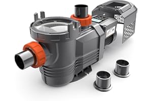 VARMINPOOL 11539GPH Variable Speed Pool Pump with 3.0HP DC Motor for Above and In Ground Pool, Programmable Timer Pool Pump Inground with Removable Rain Cover, 220V, Large Filter Basket