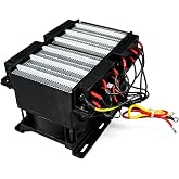 PTC Fan Heater 110V 1500W Ceramic Energy Saving Car Air Heating Element | PTCYIDU Constant Temperature Thermistor Insulation PTC Auto Air Heater Fast Heating for Indoor Outdoor Small Room Space Use