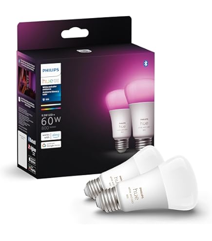 Philips Hue Smart 60W A19 LED Bulb - White Ambiance Warm-to-Cool