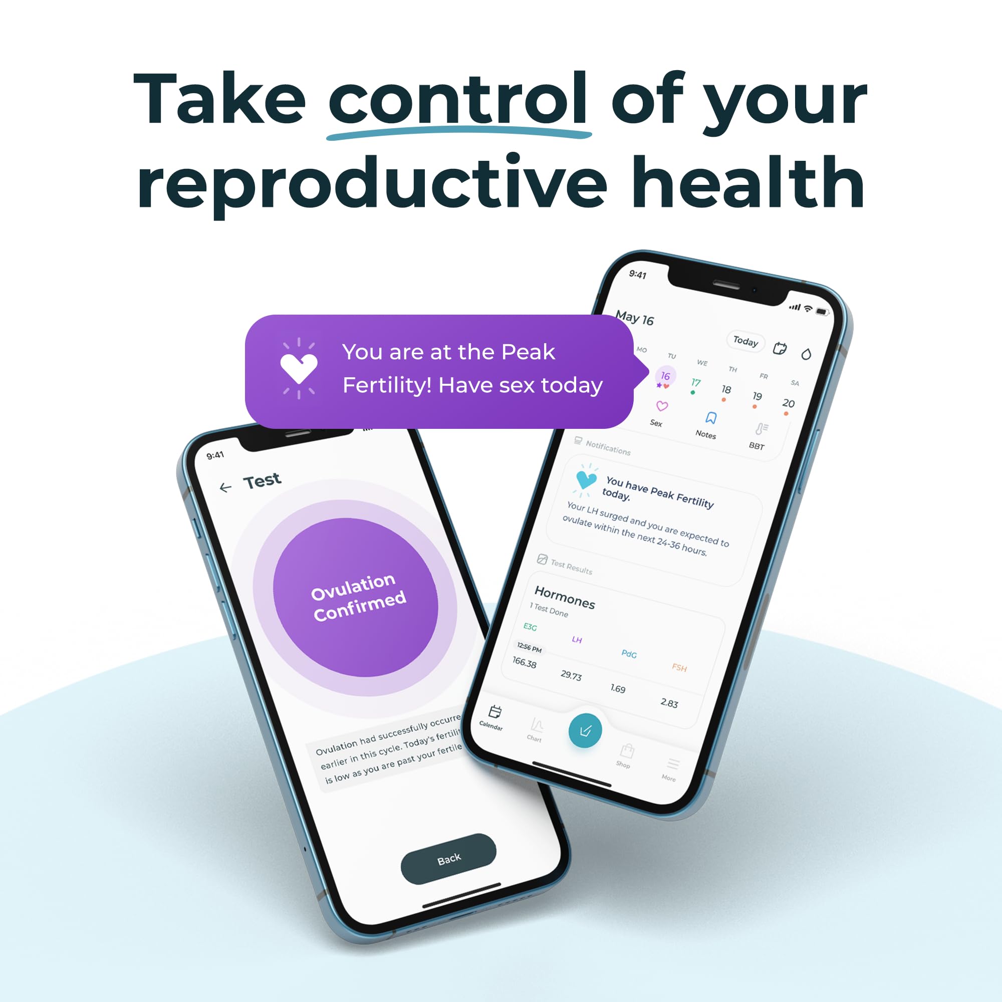 Inito Fertility Monitor & Hormone Tracker for Women | Estrogen, LH, PdG (Urine Metabolite of progesterone), FSH | Predict & Confirm Ovulation | Includes 15 Test Strips (iPhone Xr / 11)