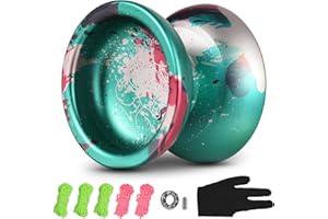 doorslay Dual Purpose Yoyo - Unresponsive Yoyo Professional for Beginners, Alloy Yo yo for Adults ,with Yoyo Glove, Responsive Bearing and 5 Yoyo Strings Kit, for Christmas