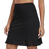 MoFiz Women's 20" Knee Length Golf Skorts Summer Athletic Tennis Skirts Casual Active Sports Workout Skirt with 4 Pockets