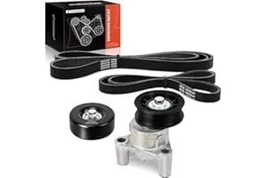 A-Premium Engine Serpentine Belt Drive Kit Compatible with Chevrolet Silverado 1500, Tahoe, Colorado, Suburban 1500 & GMC Sie