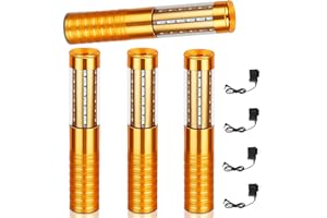 ZSSXOLED 4 Pieces LED Strobe Baton Lights Rechargeable LED Bottle Service Light Reusable Handheld Champagne Bottle LED Light 