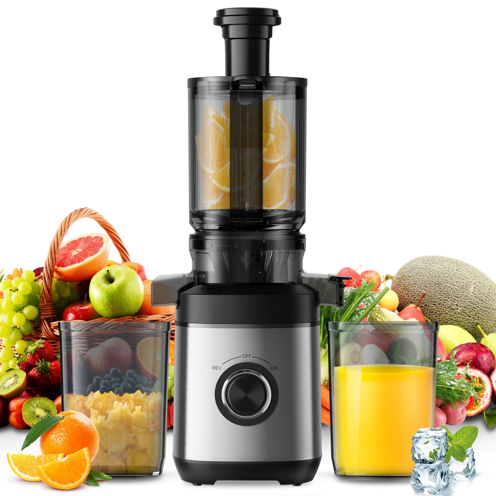Photo 1 of (missing pieces) Cold Press Juicer Machine for Whole Fruits and Vegetables, Juicer Machines