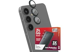 ZAGG Glass Elite Anti-Reflective Samsung Galaxy S25+ Camera Lens Protector – Anti-Glare Technology, Maximum Impact & Scratch Resistance, Smudge-Free Surface, Recycled Materials