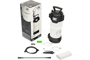 The Rag Company Goizper Group iK Sprayers - Foam Pro 12 Pump Sprayer - Professional Auto Wash, Dry/Wet Foam Spray, Pressure Release Safety Valve, PVC Hoses (6 Liters), Multicolor (IKS-82676+RAG)