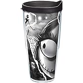 Tervis Disney - Nightmare Before Christmas Made in USA Double Walled Insulated Tumbler Travel Cup Keeps Drinks Cold & Hot, 24oz, Classic