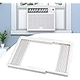 Pearwow Window Air Conditioner Side Panel with Frame,AC Insulation Side Panels Curtain Kit,Fits for Most 10000BTU Window AC Units